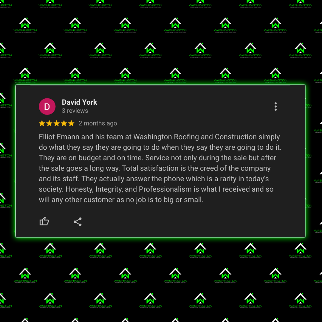 A five star google review from a customer of WR&C